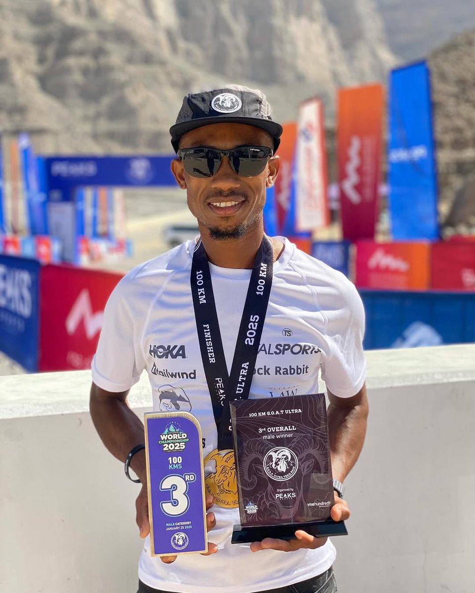 TotalsportsSA's tweet photo. Congratulations #TSAthlete, Anele Bans who claimed his 1st international podium at the G.O.A.T Ultra Trail 100KM 2025 ππ¦πͺ
Totalsports are proud sponsors of Anele Bans & athletics in South Africa.
#HomeOfRunning #RunBansRun #sportchangeslives #athletics https://t.co/X5ItgqeZVl