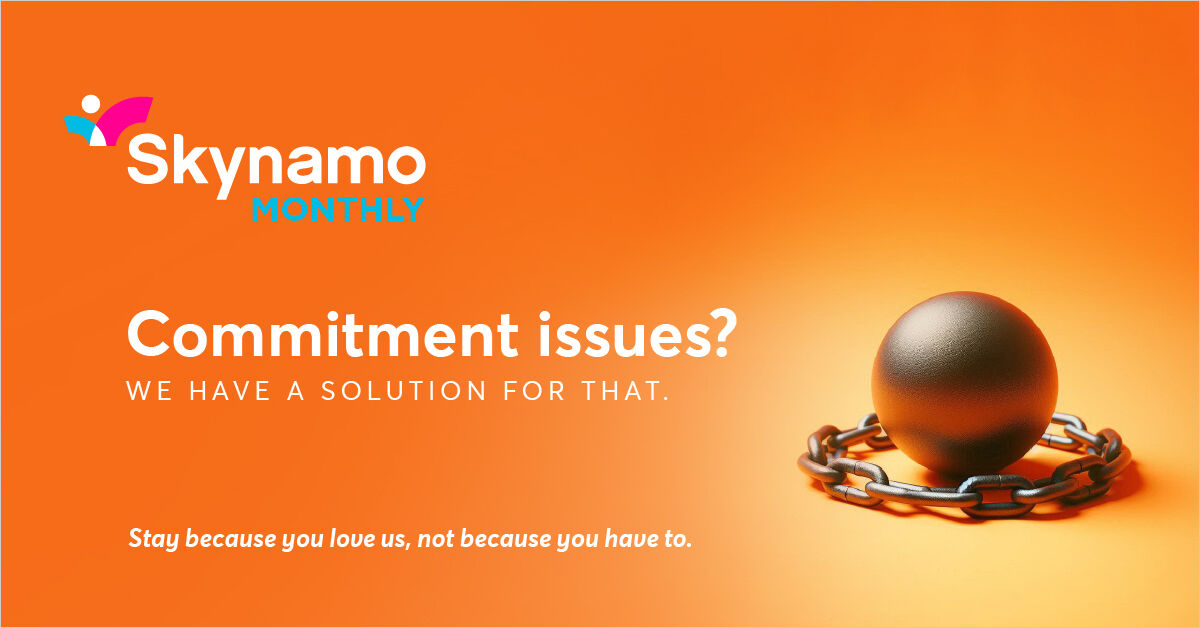 Sign up for SKYNAMO MONTHLY, our monthly contract option that gives you the freedom to use Skynamo on a month-on-month basis. Connect to learn more: bit.ly/3Cs4NXk  ​

#NewYearNewOffering #SkynamoMonthly #MakeSalesMakeSense