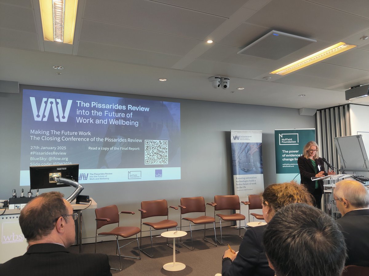 At the closing conference of the  #PissaridesReview by  <a href="/FutureWorkInst/">Institute for the Future of Work</a> at <a href="/WarwickBSchool/">WBS</a> in The Shard, London. What are the human risks and opportunities and the implications for safety, health and wellbeing of #futurework?