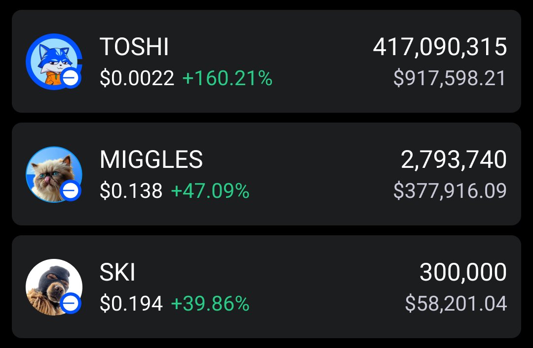 $TOSHI portfolio hits $1M+ Yesterday!

I called the exact bottom of $TOSHI $55M on this account on Jan 10th 💥 

From $80k to $1M+ in a single trade of ~12x profits 💰💵🤑

Drop $ETH address! Like 👍 Retweet ♻️