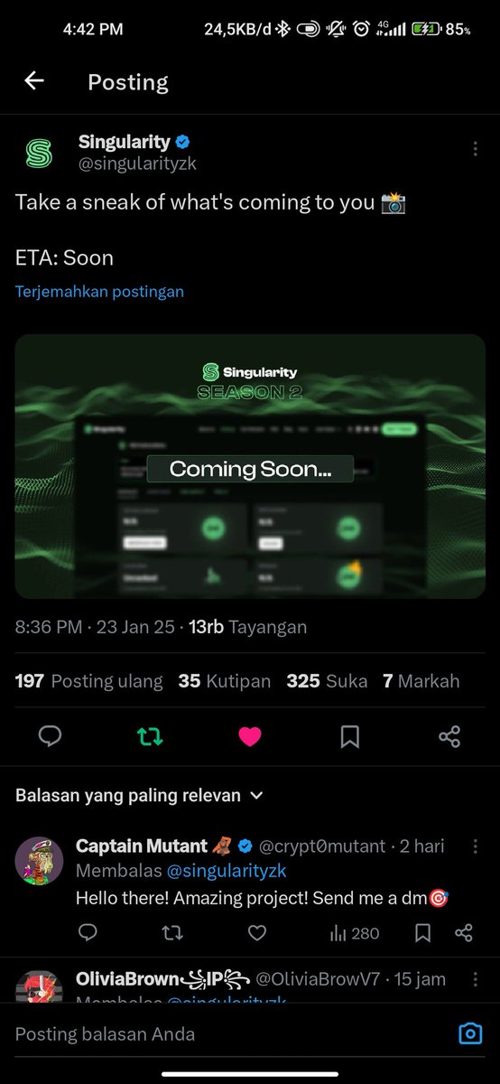 KYC complete. Mission greenlit. Let’s move, <a href="/singularityzk/">Singularity</a>. ⛓️ 🕵️‍♂️

don't judge a book by its cover

I don't have a good quote and I can't make a good quote like the others, I can only help and enliven so that your project can progress and run smoothly in the future