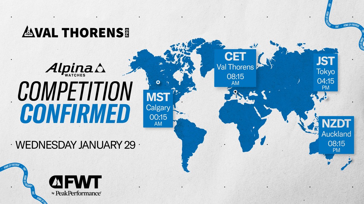 🚨 Competition Confirmed! 🚨 The Freeride World Tour heads to Val Thorens for its second stop! 🌨️🏔️ On Wednesday, Jan 29, the world’s best freeriders will battle it out on the iconic Lac Noir face. Expect epic skill, creativity, and unforgettable runs! #FWT25 #ValThorens