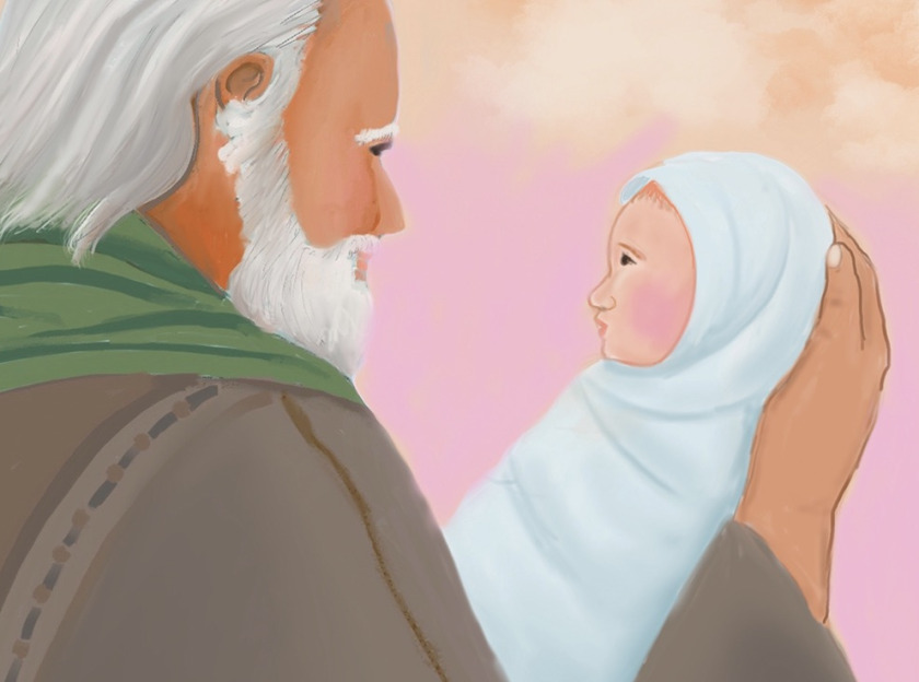 catcristiana's tweet photo. "#Simeó ha anat al Temple inspirat per l’#Esperit, pren l’infant en braços i el presenta com el futur salvador d’#Israel" @SetmanaBiblia @EscAnimBiblica @quimil66 @unisantpacia
✍️Josep Rius-Camps
🖍️Glòria Monés
➡️https://t.co/JSIx5uDsva https://t.co/47wimYDINo