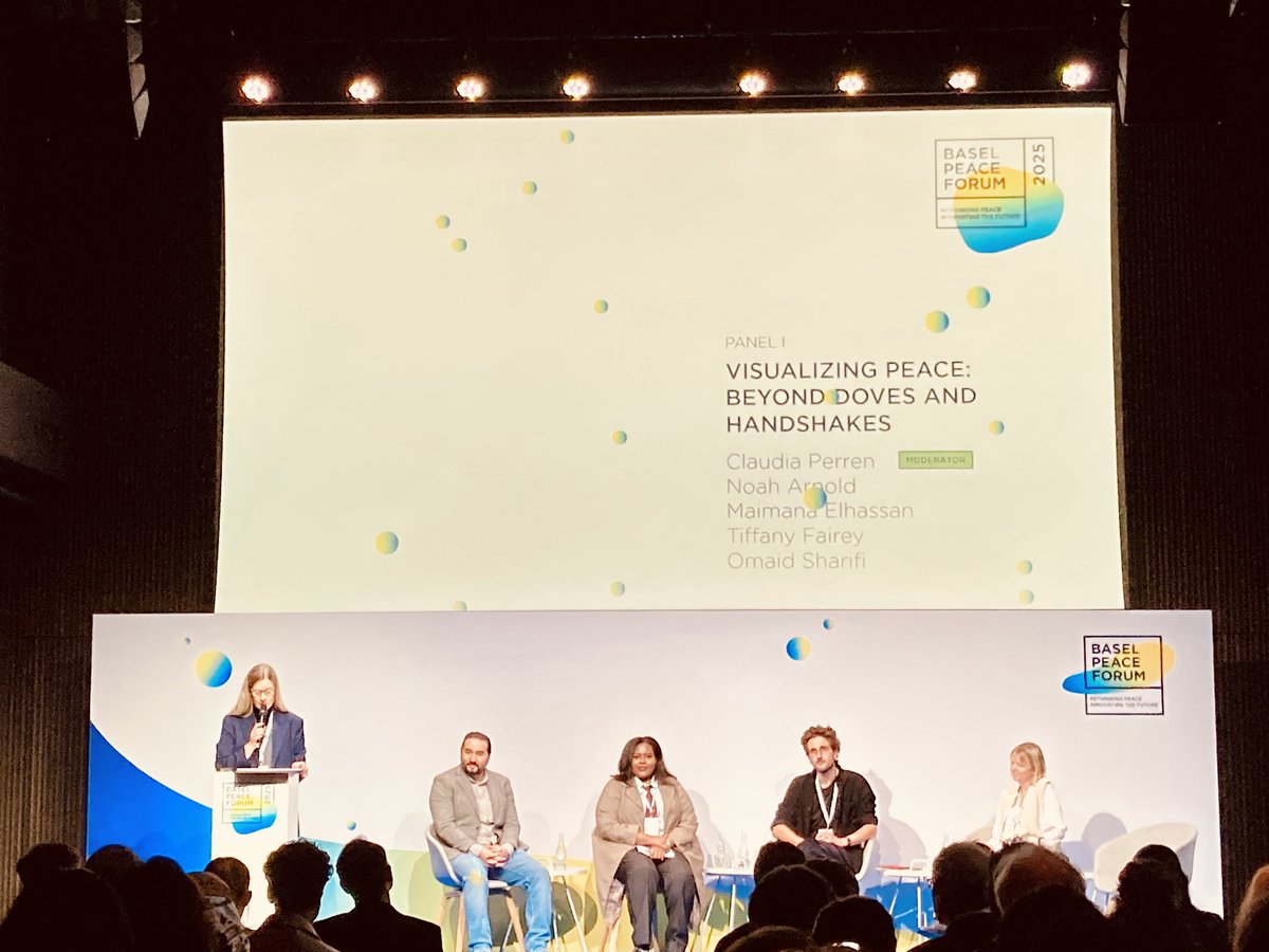 OmaidSharifi's tweet photo. At the opening panel of the @baselpeaceforum, I spoke about the transformative power of creating visual alphabets for peace, particularly in spaces and communities long affected by cycles of violence and conflict. https://t.co/0L1fCAfbCe