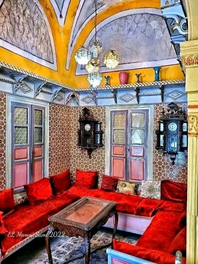 الصّالون التونسي من أبرز عناصر العمارة التقليدية في البيوت العتيقة إذ يُظهر جمال الزخارف والأثاث المحلي  منها مايعود للقرن الثامن عشر والتاسع عشر، مثل دار الجلولي بصفاقس دار المرزوقي بنابل ودار الشاذلي التمار ودار المنستيري بتونس العاصمة ومنازل أخرى بالمهدية وهي شواهد على أصالة🇹🇳
