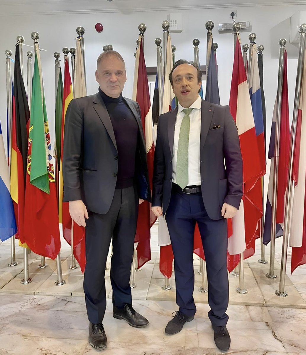 RadeGlomazic's tweet photo. New phase of @DialogueEu -GCC on Economic Diversification launched in #Riyadh! Excited to foster economic ties, green growth, and digital transformation. 🌱💡 #EUGCC #Sustainability #Innovation https://t.co/s4t8nGulGD
