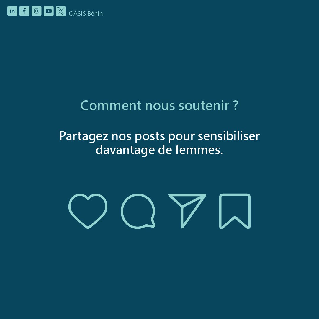 OASISBenin's tweet photo. 📍 Dépistage du cancer du col de l’utérus
Rendez-vous dans les centres de santé proches de chez vous. Le dépistage précoce sauve des vies ! 💕

#soinsdesanté #santéfeminine #oasisbenin https://t.co/1EwT6c6uaL