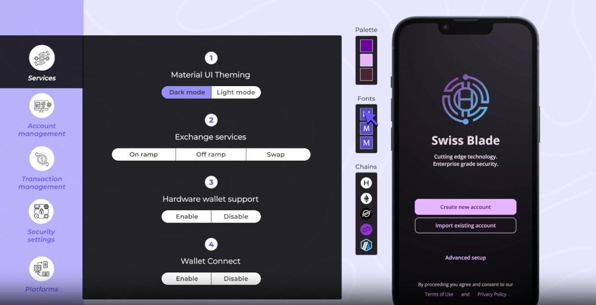 BladeWallet's tweet photo. Ready for a custom Web3 solution? Blade's Whitelabel Wallet offers full brand customization with flexible infrastructure. Choose our service or your own standalone setup.
Get started today: https://t.co/HDIW3mMKeH
#WhitelabelWallet #BladeWallet #Web3 #CustomWallet https://t.co/xuAuKyFAQY