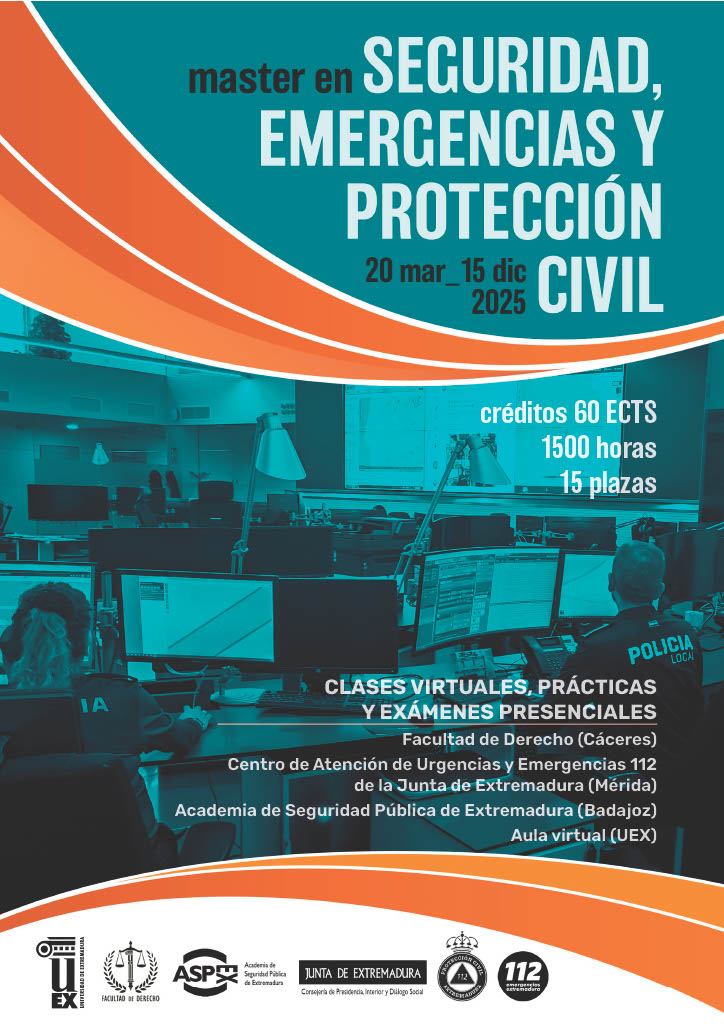 UexDerecho's tweet photo. Información del Máster en Seguridad, Emergencias y Protección Civil.

Dirigen los profesores de nuestra Facultad, @jordiortizgar y Jesús Conde. https://t.co/YvIx8nhFw0