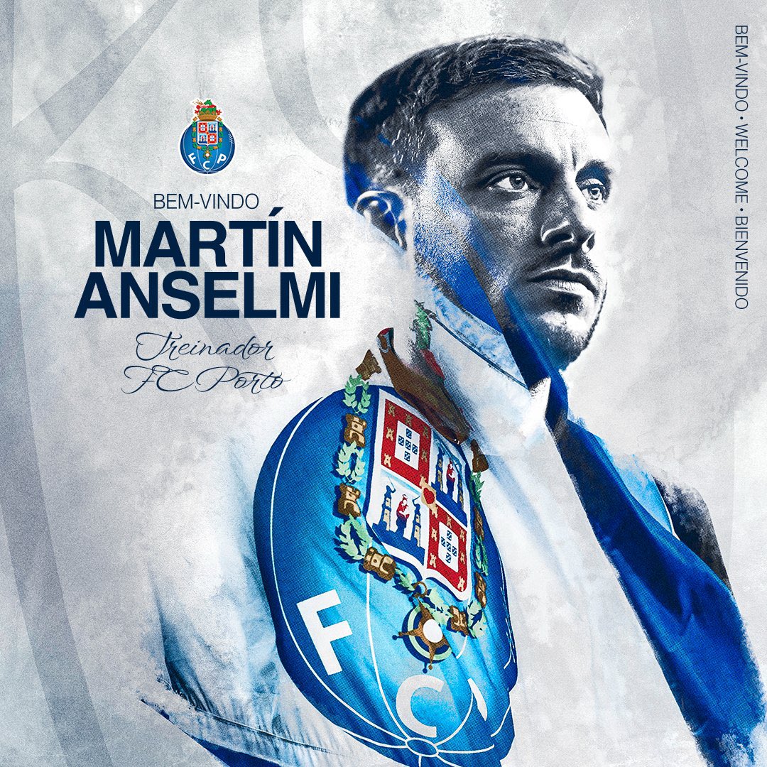 OFICIAL | Martín Anselmi é o novo treinador do FC Porto.
