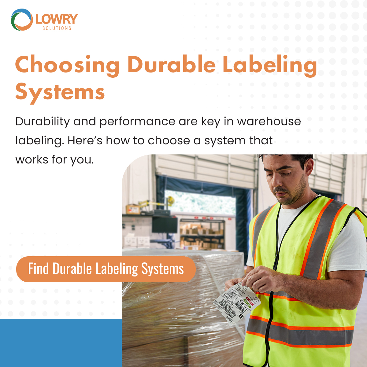 LowrySolutions's tweet image. High-volume warehouses demand labeling systems that can withstand wear, tear, and environmental challenges. This guide helps you evaluate options and pick a system that ensures reliability and efficiency.

👉 Read more: lowrysolutions.com/blog/choose-ri…

#LabelingSystems #WarehousingTech