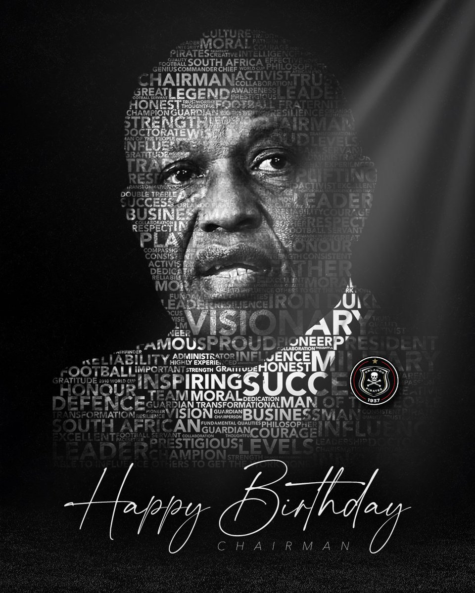 UDlaminiYimi's tweet photo. Happy birthday to the Chairman of the Mighty Orlando Pirates FC and the most successful league in Africa Dr Irvin Khoza. Kwande Mkhathini!

#OrlandoPirates
#DrKhoza https://t.co/4MYb2nUhQR