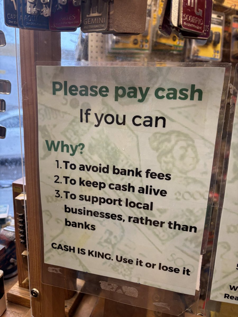 alanvibe's tweet photo. Cash is King

Use it or Lose it

Well done to my local store https://t.co/sYsUNcykrL