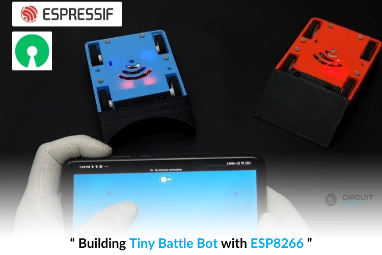 CircuitDigest's tweet image. Discover the Tiny Battle Bot project combining ESP8266, 3D printing and custom PCB design for robotics
Click Here - circuitdigest.com/news/building-…

#espressif #ESP8266 #microcontroller #DIY #Project #news #communitynews