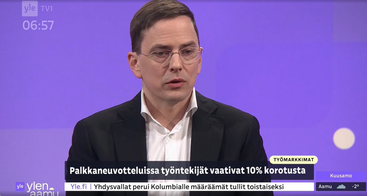 EtlaNews (@etlanews) on Twitter photo Inflaatiopiikin aiheuttaman ostovoimakuopan haasteena on, että tässä on kollektiivisesti köyhdytty, ei ole niin että yrityksillä olisi mennyt hirvittävän hyvin ja palkansaajilla huonosti, sanoo <a href="/Antti_Kauhanen/">Antti Kauhanen</a> #Etla <a href="/yleuutiset/">Yle Uutiset</a> #YlenAamu Inflaatiopiikin aiheuttaman ostovoimakuopan haasteena on, että tässä on kollektiivisesti köyhdytty, ei ole niin että yrityksillä olisi mennyt hirvittävän hyvin ja palkansaajilla huonosti, sanoo <a href="/Antti_Kauhanen/">Antti Kauhanen</a> #Etla <a href="/yleuutiset/">Yle Uutiset</a> #YlenAamu