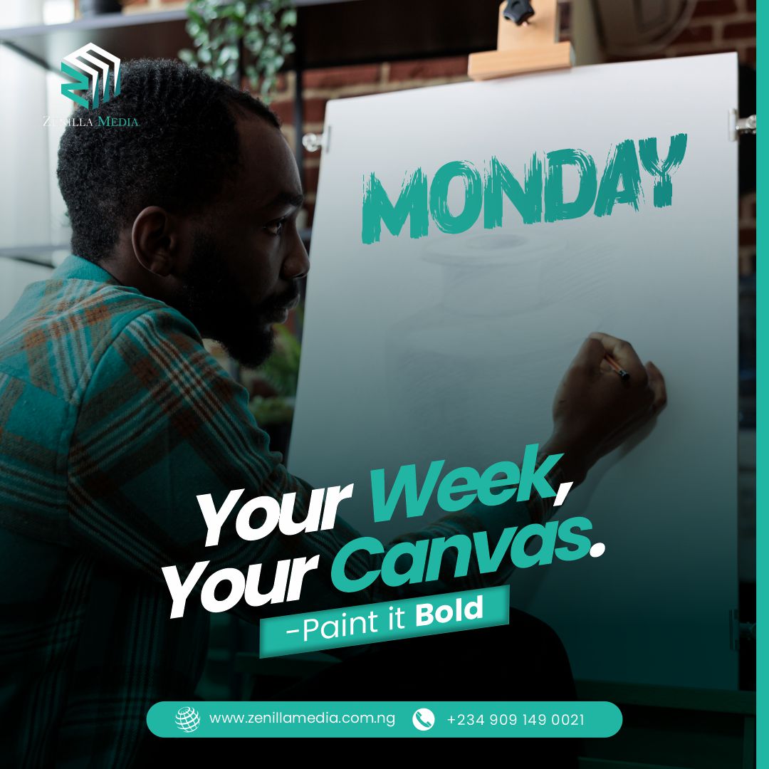 ZenillaMedia's tweet photo. Every Monday is a blank slate to create something extraordinary. 🎨

 Stay inspired, stay focused, and let your creativity lead the way. 

Here’s to making this week one to remember!😊

#ZenillaMedia
#Ownyourweek https://t.co/LTicJal501