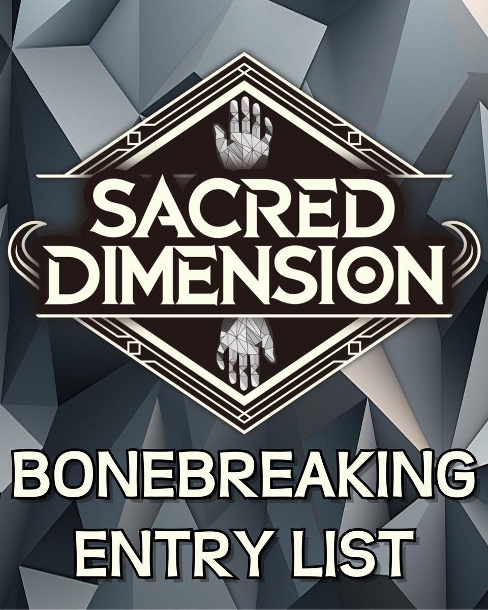 sacreDimension's tweet photo. Bonebreaking 1on1 エントリーリスト
(1/27現在)

※エントリーしたのに名前が無いという方はご連絡下さい🙏

#SACREDDIMENSION #bonebreaking
#ボーンブレイク https://t.co/CFU7XaubRY