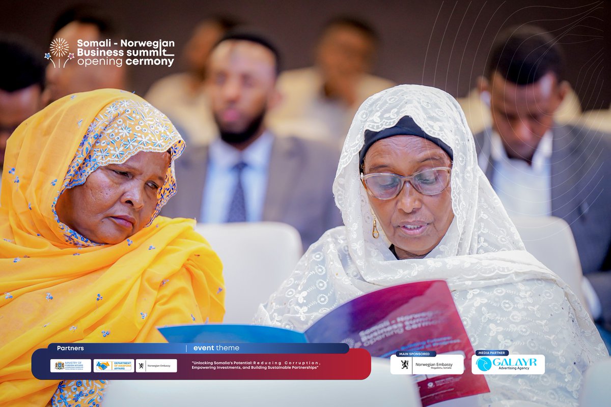 Snchamber1's tweet photo. Sawiro Qeybta Sedexaad
Bandhigga Ganacsigga Somali Norwegian Chamber.
Let’s build bridges, break barriers, and shape the future of Somalia’s economy! 📷 https://t.co/IkThYxH2fa