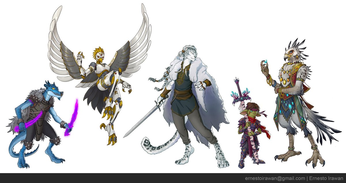 ernestoirawan's tweet photo. Hi guys, my slots for work will open starting next month (February).

If anyone looking for character artwork especially for Fantasy RPG publishing or even a private commission, you may contact me at ernestoirawan@gmail .com

Thank you and have a good one. https://t.co/j1WvYsX7aP