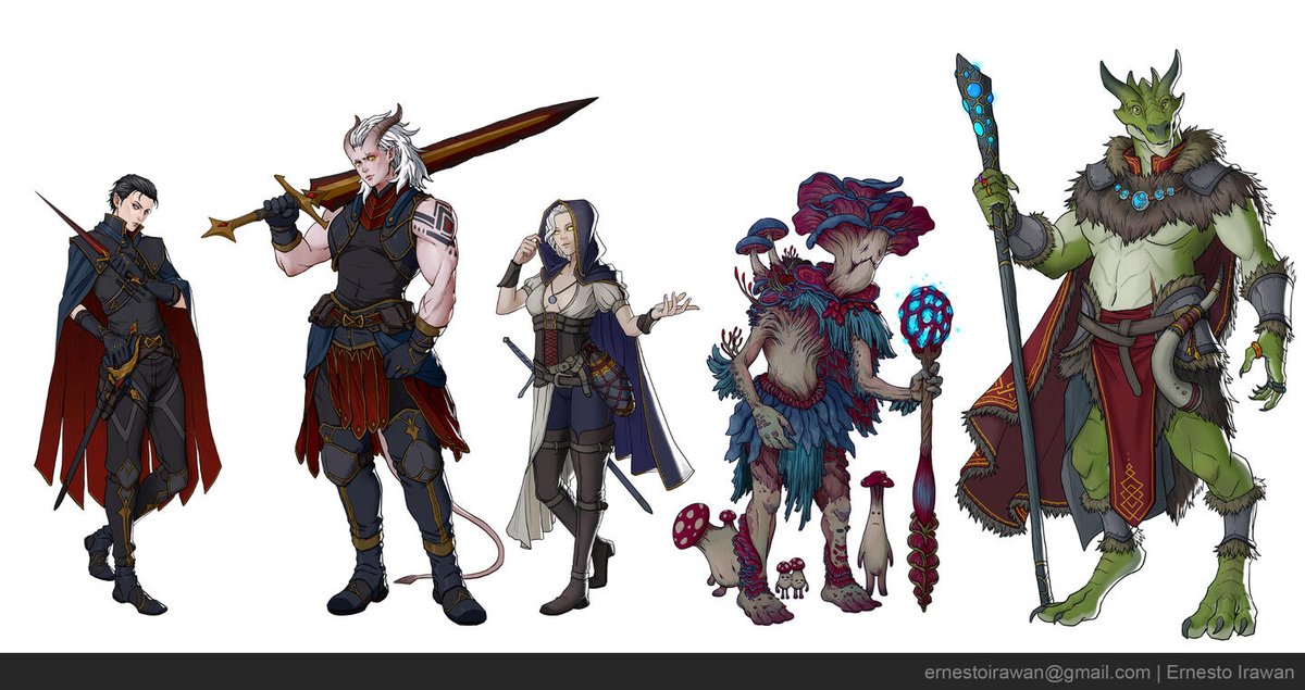 ernestoirawan's tweet photo. Hi guys, my slots for work will open starting next month (February).

If anyone looking for character artwork especially for Fantasy RPG publishing or even a private commission, you may contact me at ernestoirawan@gmail .com

Thank you and have a good one. https://t.co/j1WvYsX7aP