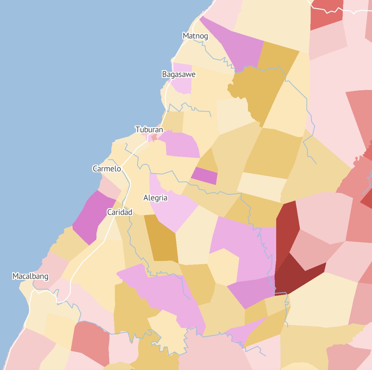 bnstim's tweet photo. Where did Leni win in Cebu? π΄
There are three main clusters of Robredo-won barangays, around Dumanjug, around Tuburan, in Bogo City and Bantayan.
π https://t.co/qnpYLtjjoF
#MaptheNation https://t.co/PpCxIMzC22