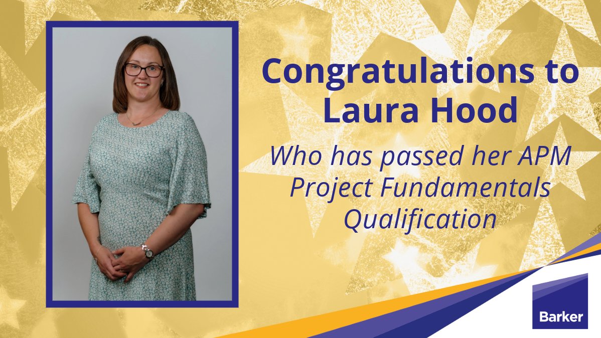 🌟🌟🌟CONGRATULATIONS🌟🌟🌟

A huge congratulations is in order to Laura Hood who has recently passed her APM Project Fundamentals Qualification.

This is a testament to your hard work and dedication- well done Laura! 👏