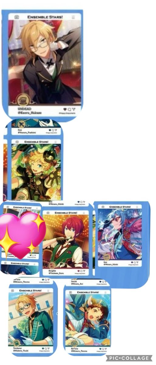 【交換】あんスタ 中国 お仕事insカード

譲:
①北斗 晃牙 アドニス
②スバル 桃李 弓弦 颯馬

求:画像2枚目の絵柄
①薫
②光 真 宙 渉 司
左から順に探しております。

渉さん(FF様分)で今回探しております。
明日28日(火)13〜16時までアニメイト池袋本店前手渡し交換のみ