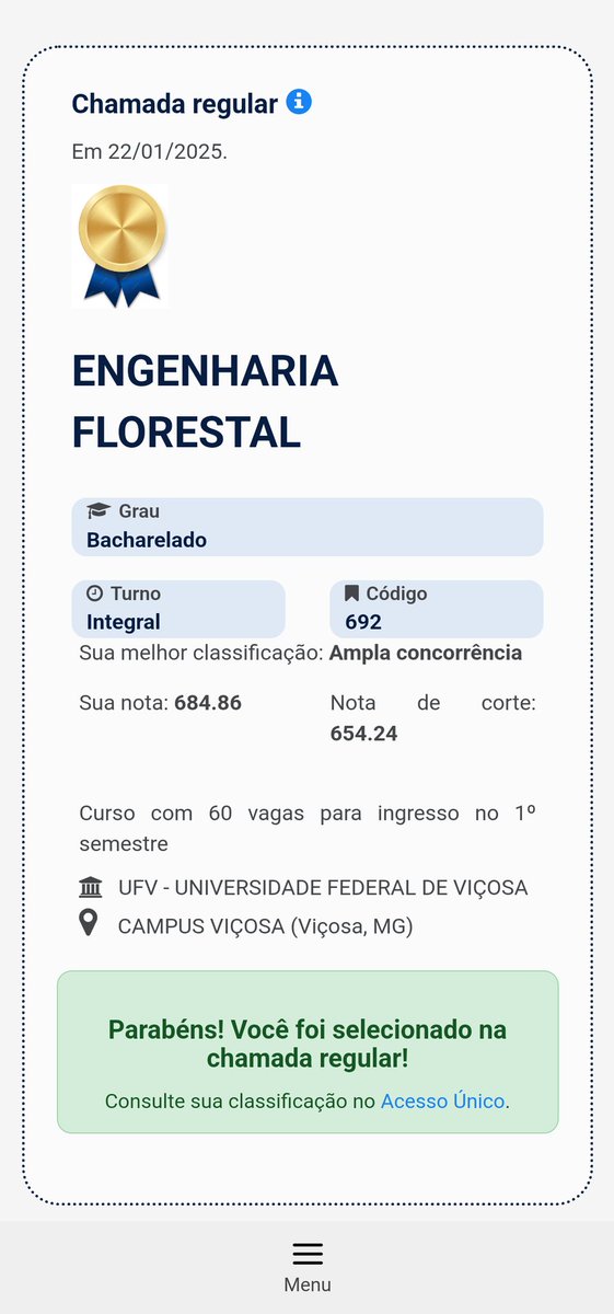 araujooeric's tweet photo. PASSEEIII🥳🥳🥳 TE AMO UFV, SUA LINDA https://t.co/GhQ4e0HWaF