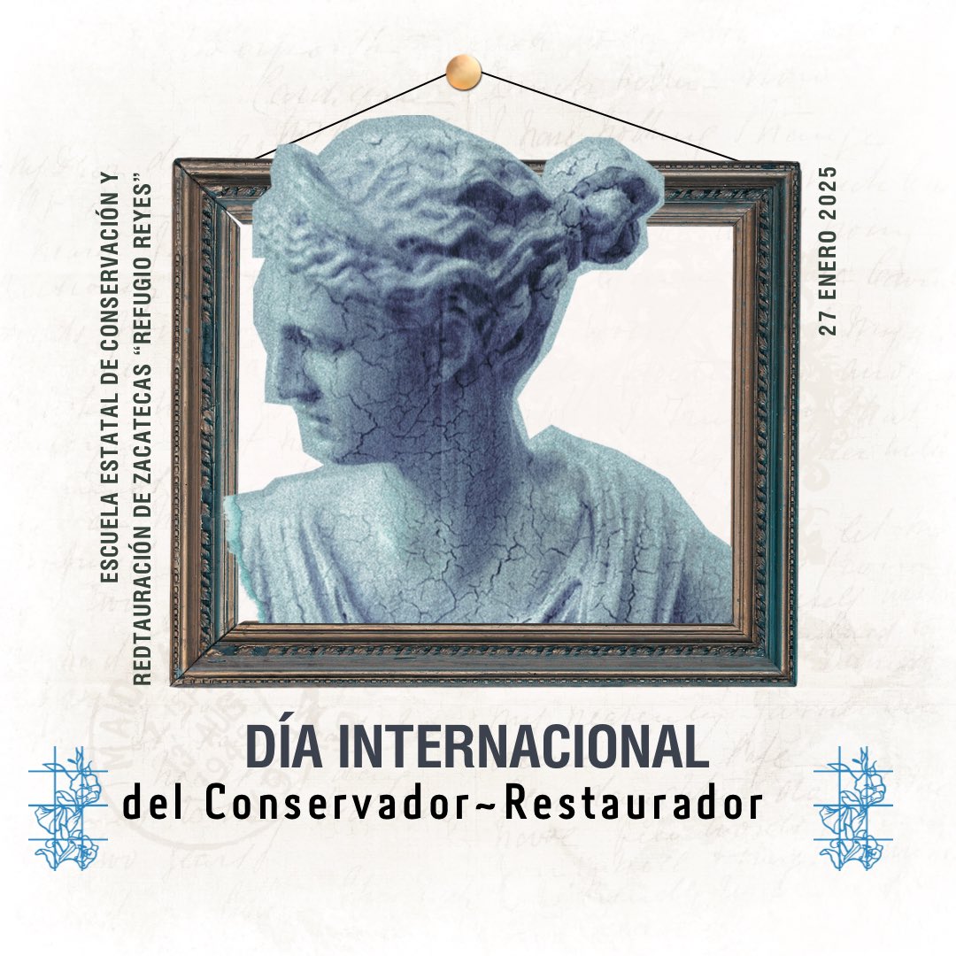 eecyrzrr's tweet photo. 27 de enero Día Internacional del Conservador Restaurador https://t.co/Ynfvse06e2