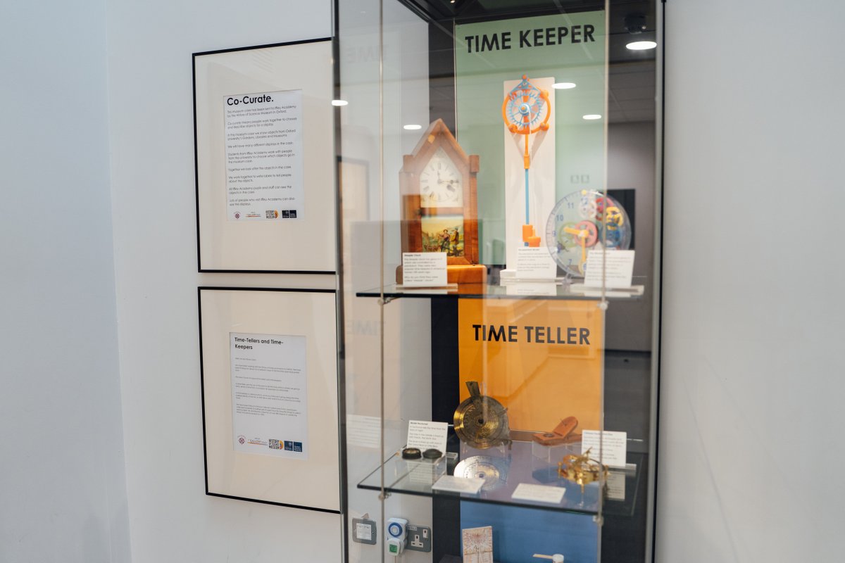 HSMOxford's tweet image. The students have become the masters 💪

We had the incredible opportunity to work alongside the talented students @IffleyAcademy to co-curate this beautiful Time-Tellers and Time-Keepers display 🕰️

 #TimeTellers #TimeKeepers #kidsinmuseums