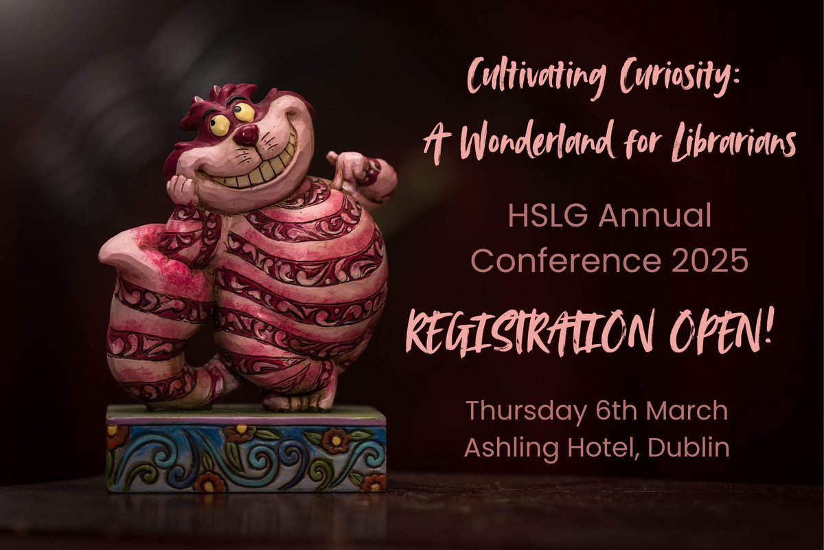 Cultivate your curiosity at #hslg conference 2025 <a href="/healthlibraries/">Irish Health Libraries</a>
🗓️March 6th Ashling Hotel, Dublin
Registration now open eventbrite.ie/e/hslg-confere…