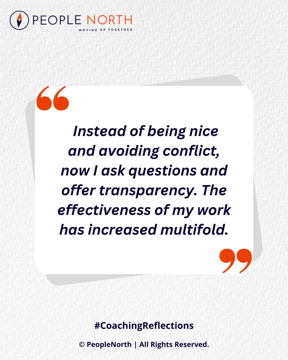 taniachatterjee's tweet photo. Meaningful collaboration begins with transparency &amp; courage. A functional head shared this insight during coaching: by moving away from conflict avoidance &amp; embracing open dialogue, they have significantly enhanced their ability to resolve cross-functional issues.
#PersonalGrowth https://t.co/ARgRqENj2Z