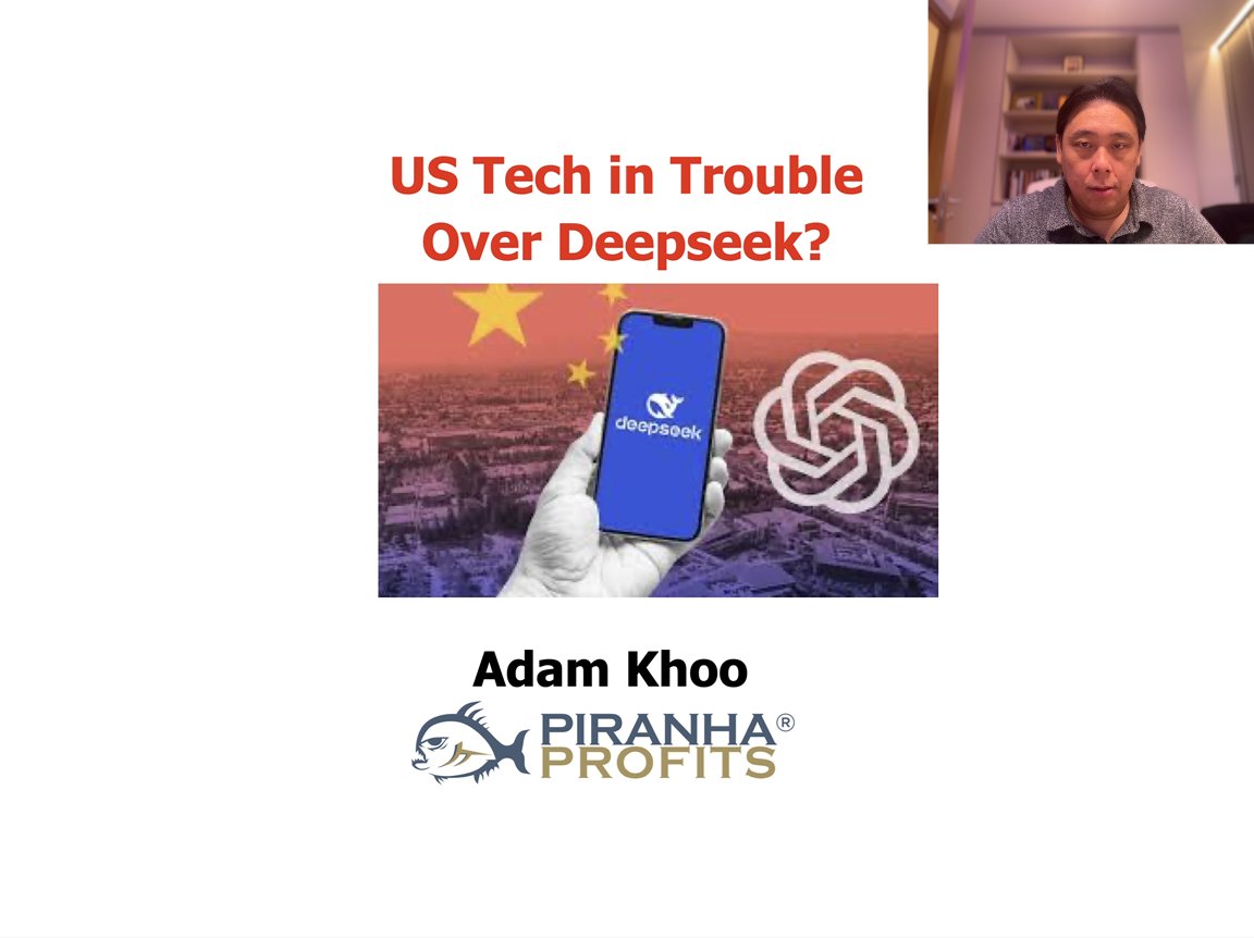 US AI-Related Stocks &amp; Semiconductor stocks are selling off on news that Deepseek, a Chinese AI company has developed a LLM model superior to US AI Models at a fraction of the cost  

What are the implications and impact on US AI-related stocks like Meta, Google, OpenAI as well