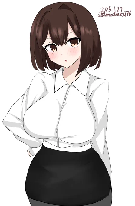 #艦これ版深夜の真剣お絵描き60分一本勝負  #艦これ版真剣お絵描き60分一本勝負_20250127日向 