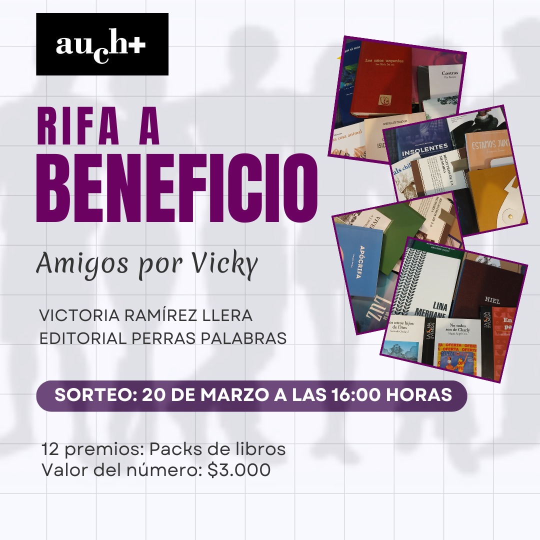 Rifa a beneficio de <a href="/Perraspalabras/">lasperraspalabras</a> con #libros de <a href="/LilianFloresGue/">Lilian Flores Guerra</a> <a href="/MaryRogersG/">Mary Rogers G</a> <a href="/ajefta/">andrea jeftanovic</a> <a href="/carlaguelfenbei/">Carla Guelfenbein</a> <a href="/mallenchu/">Eva Mallén Débia Oyarzún</a> <a href="/Queltehuedicion/">Queltehueediciones</a> @Ediciones_Liz entre los 12 premios que hay.
$3.000 cada número. Lo puede adquirir directamente conmigo o ayude a difundir, RT por favor