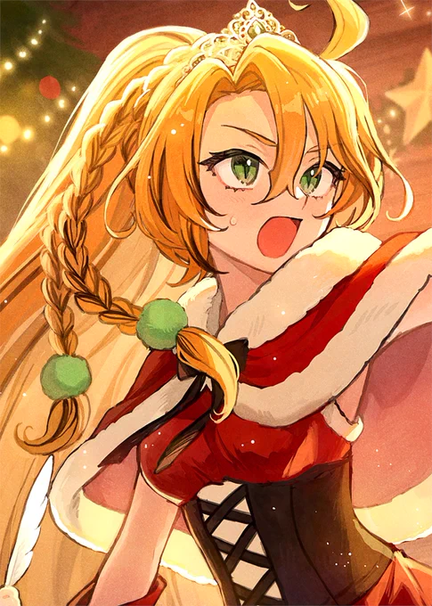 ■お仕事■ こちらbondlive所属、クイーン=ベルーチカ様のクリスマスイラストを描かせて頂きました!年越し後のご報告ですみません、よろしくお願いいたします