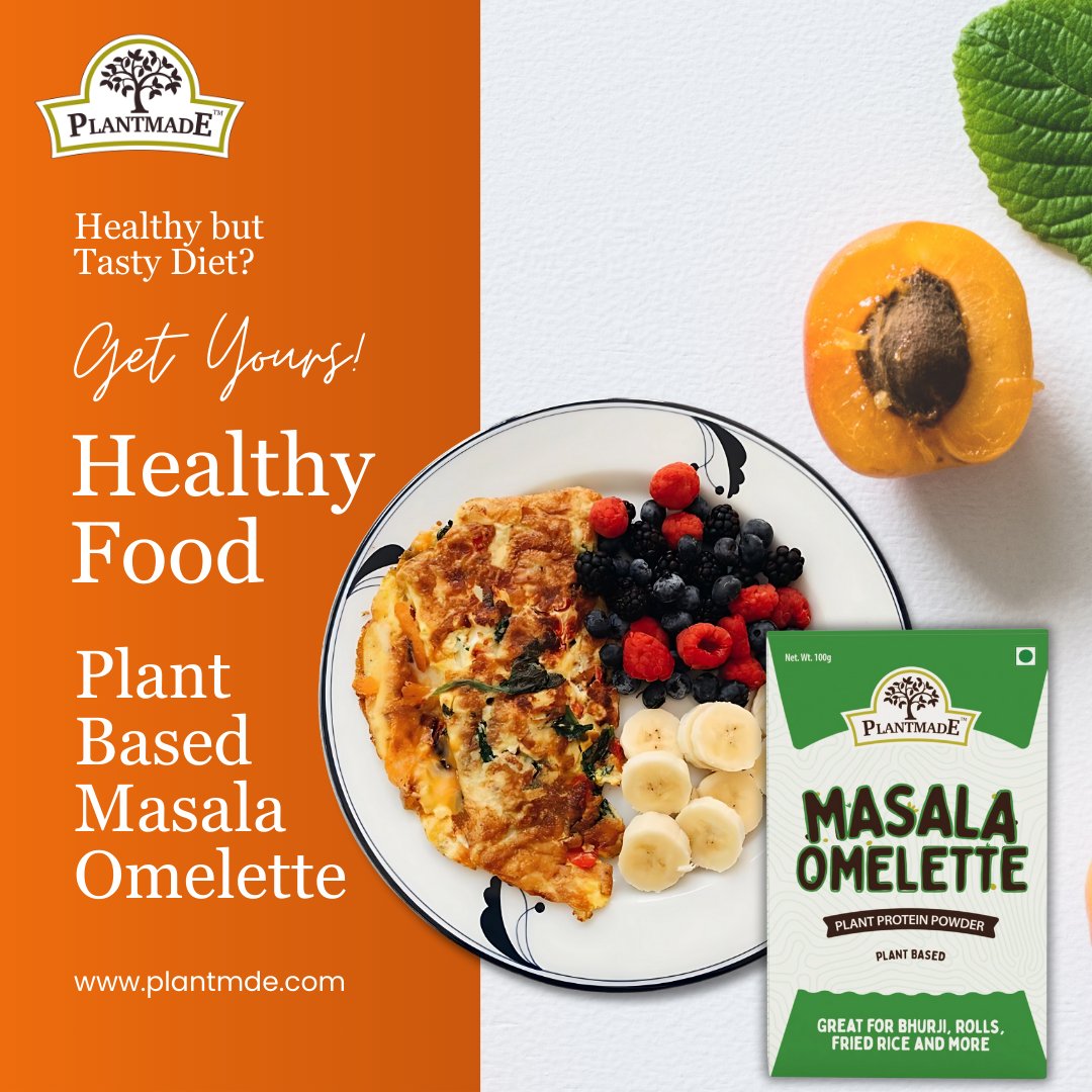 plant_made's tweet photo. Masala Magic, Plant-Based Perfection! 🍳✨

Who says healthy can’t be tasty? 🌱 Indulge in Plantmade’s Masala Omelette—packed with bold flavors, plant-based goodness, and perfect for your guilt-free cravings. 💚 Great taste, even better prices! 🥗 https://t.co/wQmWVvv0WD