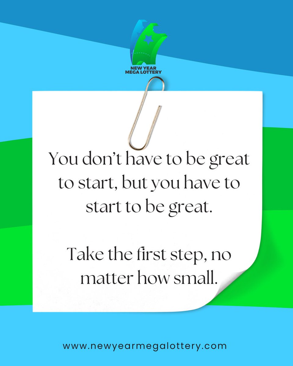 NewYearMegaLott's tweet photo. Progress is progress. Let’s make it a great week!
.
.
#newyearmegalottery 
#winbigwithnewyearmegalottery 
#mondaymotivation 
#newweeknewgoals 
#nigerialottery
#NYML
#newyearmegalotterynationwideleagueone https://t.co/dqvGfEOHqi