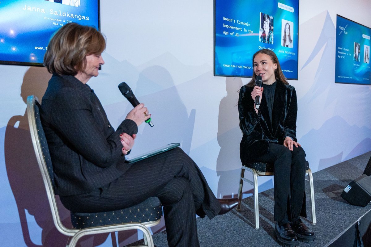 Janna Salokangas (@jannasalokangas) on Twitter photo The time is now: Women's Economic Empowerment in the Age of AI with <a href="/CherieBlairKC/">Cherie Blair</a> <a href="/CherieBlairFndn/">Cherie Blair Foundation for Women</a> <a href="/joinmiaworld/">Mia AI</a> during the <a href="/wef/">World Economic Forum</a> Davos 2025. The time is now: Women's Economic Empowerment in the Age of AI with <a href="/CherieBlairKC/">Cherie Blair</a> <a href="/CherieBlairFndn/">Cherie Blair Foundation for Women</a> <a href="/joinmiaworld/">Mia AI</a> during the <a href="/wef/">World Economic Forum</a> Davos 2025.