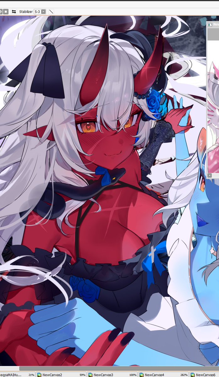 diva snake during render (≖⩊≖)
#akumillust