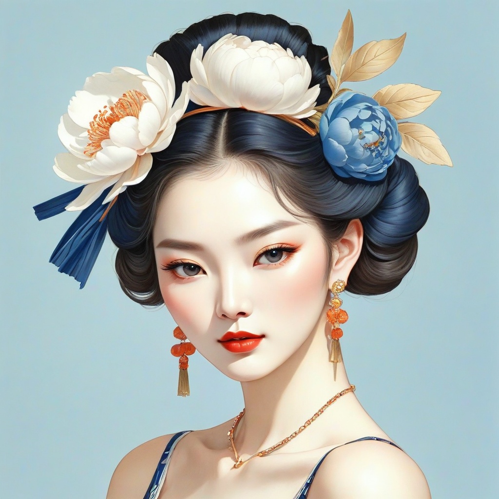 UncomfortLogic's tweet photo. #ai #aiArt #aiArtWork #illustration #beautifulwoman #peonyflowers #surrealportrait #photography #art #YanjunCheng #SongDynasty #finebrushwork #realism https://t.co/EBTYZ3H3pc