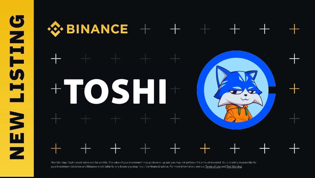 First of all, notice that I'm from the future.

I told you before about Coinbase $TOSHI listing. Now I do the same about <a href="/binance/">Binance</a>. It's coming.

Act accordingly.

IYKYK 

*Source: my intuition (It doesn't usually fail me)