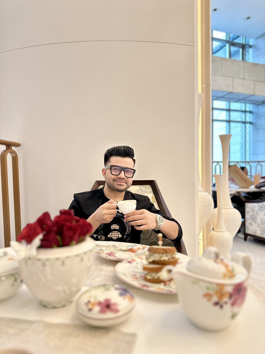 A little tea, a little pose, and a lot of elegance. 
Just here to spill the tea… aesthetically. ☕😉

#tea #teatime #tealover #mohsinkhan