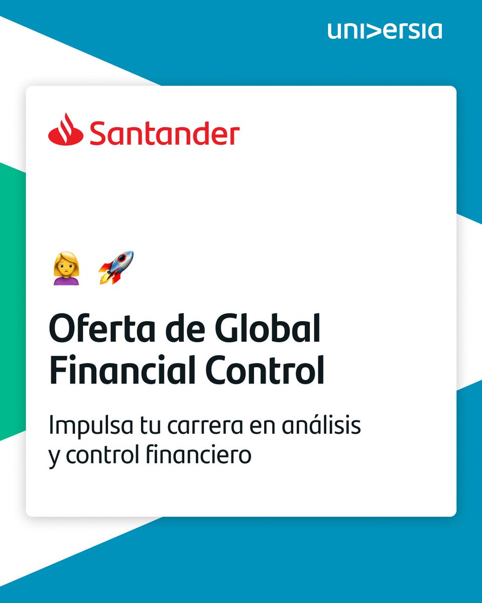 UniversiaES's tweet photo. ✔️ Analista en Global Procurement Strategy → https://t.co/5WSc6k147o 
✔️ Analista en Global Financial Control → https://t.co/1u1n880D4j

Si buscas crecer profesionalmente, esta es tu oportunidad. ¡Postula ahora y empieza tu camino con Banco Santander! https://t.co/MW6eFMvdX5