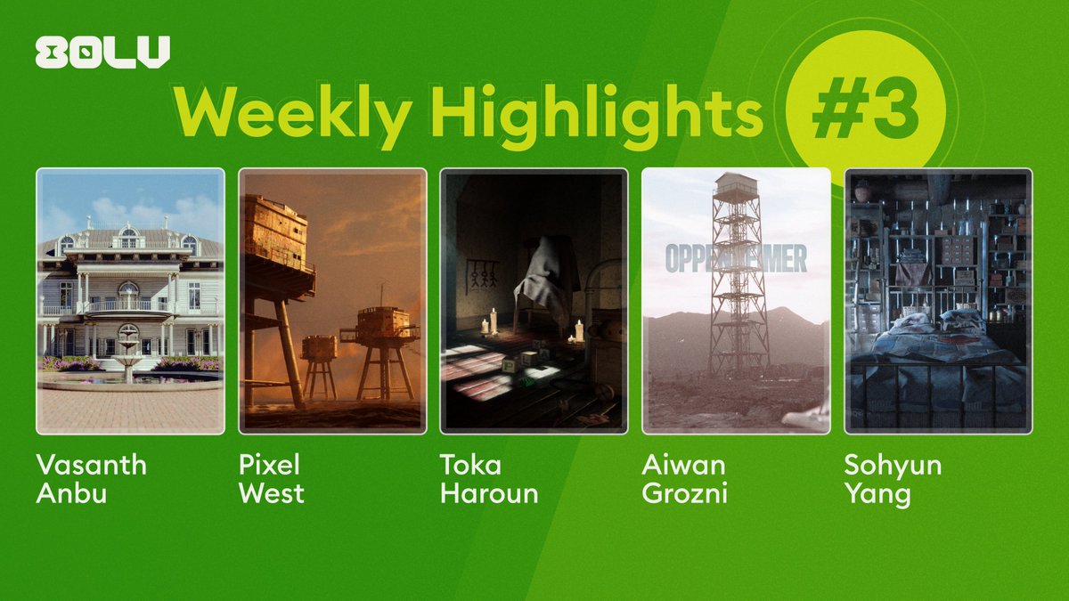 Our talented community continues to amaze us with captivating environments. This week, we'd like to highlight five exceptional projects by Vasanth Anbu M, Pixel West, Toka Haroun, Aiwan Grozni, Sohyun Yang. 

Read more: 80.lv/articles/80-le…