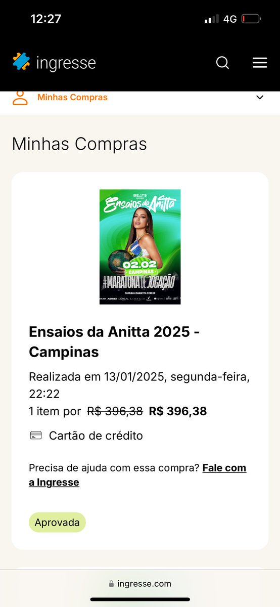 xanayca's tweet photo. VENDO INGRESSO OPEN BAR PARA O ENSAIOS DA ANITTA EM CAMPINAS PARA O DIA 02/02/2025 https://t.co/DrznKGXuIs