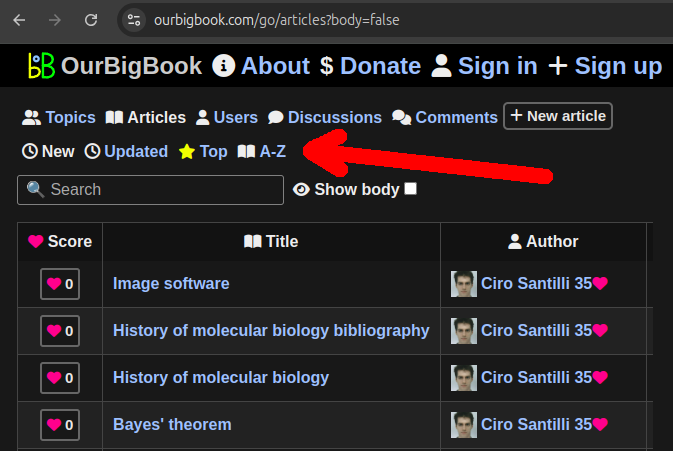 OurBigBook's tweet photo. https://t.co/3jCcjdwLHG we've cleaned up OurBigBook Web tab navigation to have two levels. Much cleaner and better looking than the previous one level scheme. https://t.co/NQiPgbQGM9