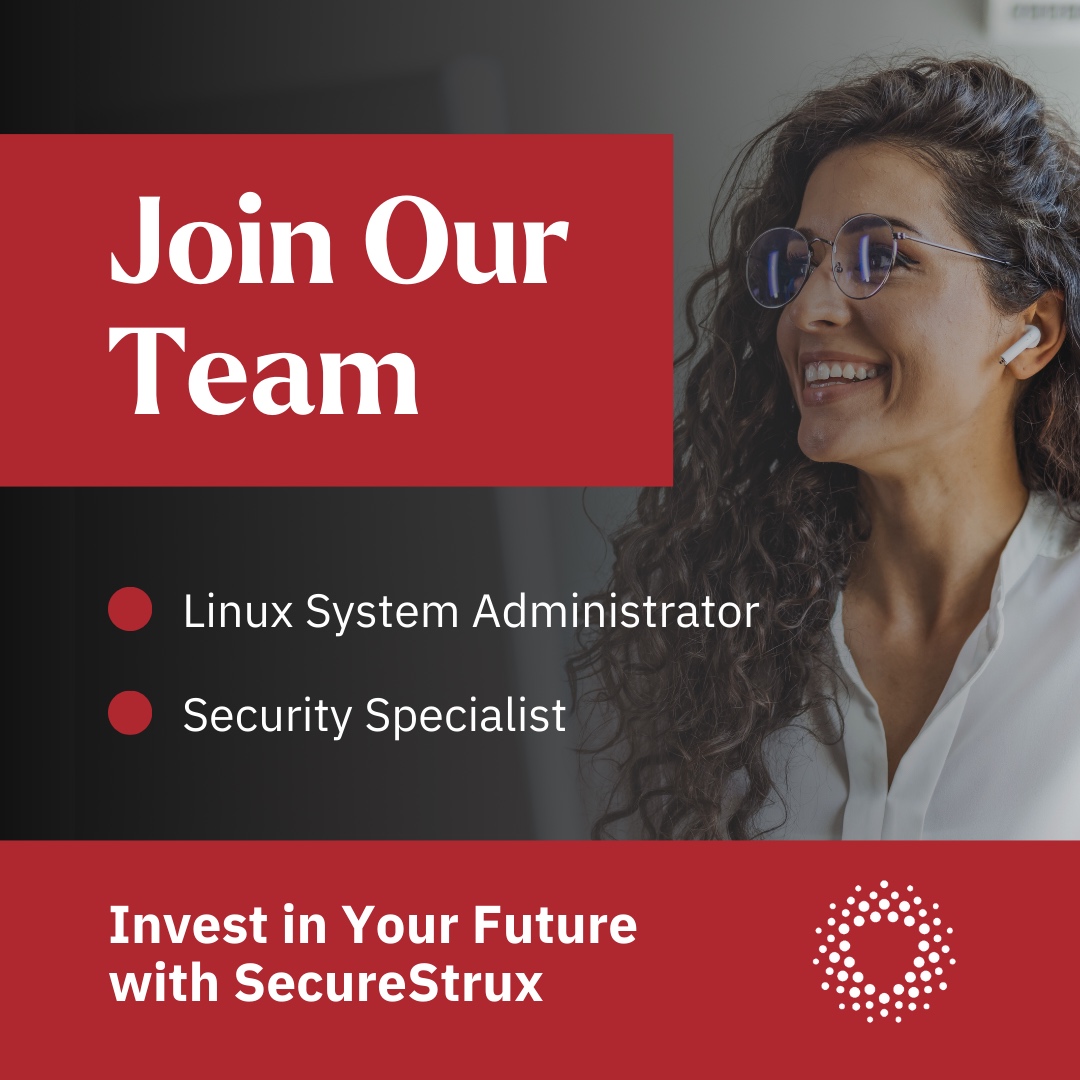 securestrux's tweet photo. We're hiring! 📢 

✅ Competitive compensation and health benefits 
✅ Flexible time off for a healthy work-life balance 
✅ Professional development stipend to enhance your skills 
✅ Matched 401k to help secure your future 

Check out our open positio... https://t.co/R42QGX7pfc https://t.co/H2fi8T0nxO