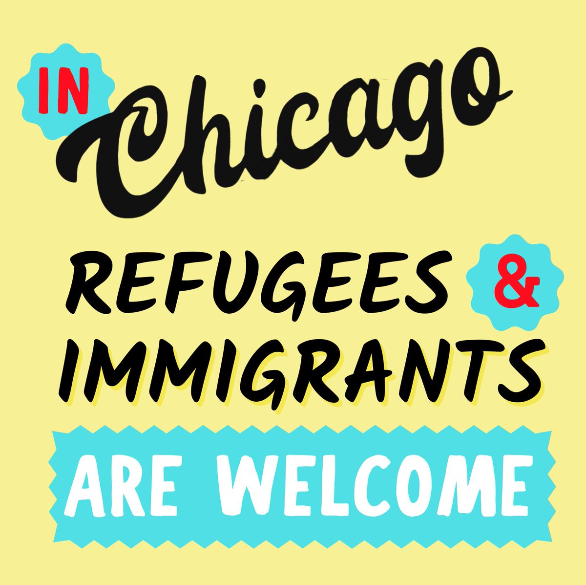 In Chicago, we stand with our immigrant neighbors. We refuse to sit by silently as they target and deport members of our community.
#ImmigrantsAreChicago
#Chicago
#ChicagoSaysWelcome