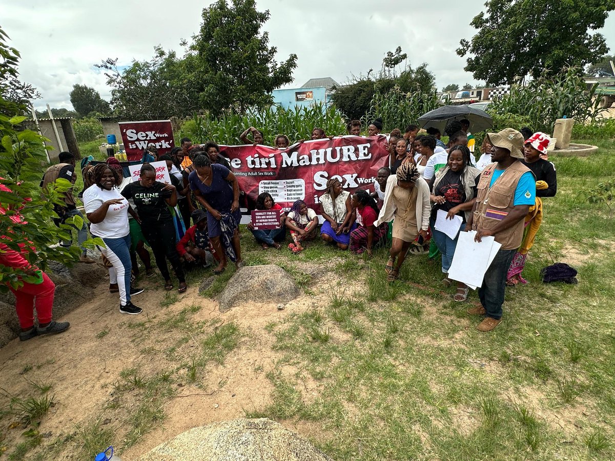 💪Today, we engaged with brave &amp; resilient sex workers in Mashonaland East, creating a safe space to discuss their rights, health &amp; the challenges they face daily. Together, we are amplifying SW voices &amp; advocating for dignity, safety &amp; #DecrimNow #SexWorkIsWork 
#EndViolence